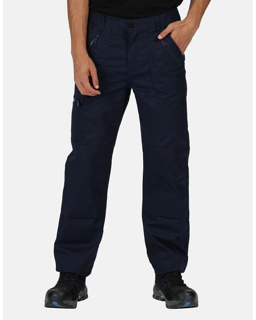 Regatta Blue Professional Waterproof Trousers for men