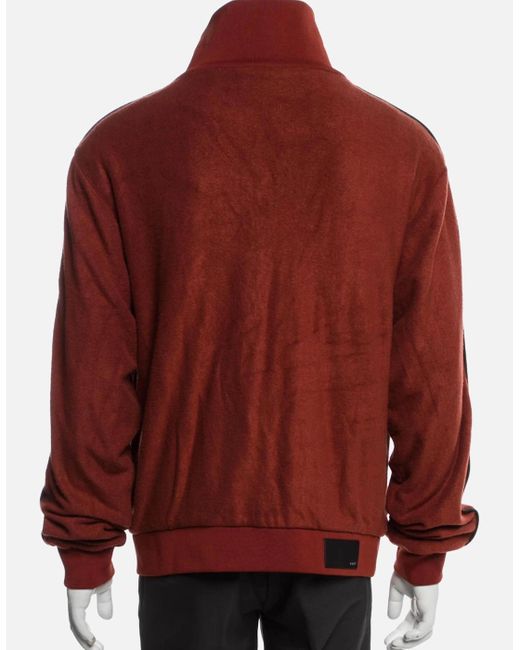 Amiri Red Johnny Velour Track Jacket Clay