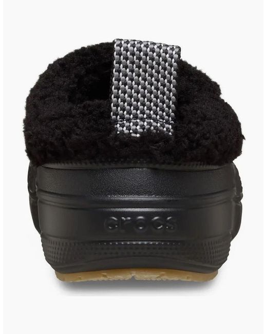 CROCSTM Black Classic Lined Shorty Clogs for men