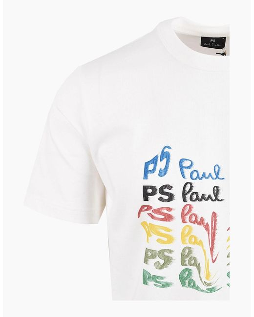 Paul Smith White Reg Fit T-Shirt for men