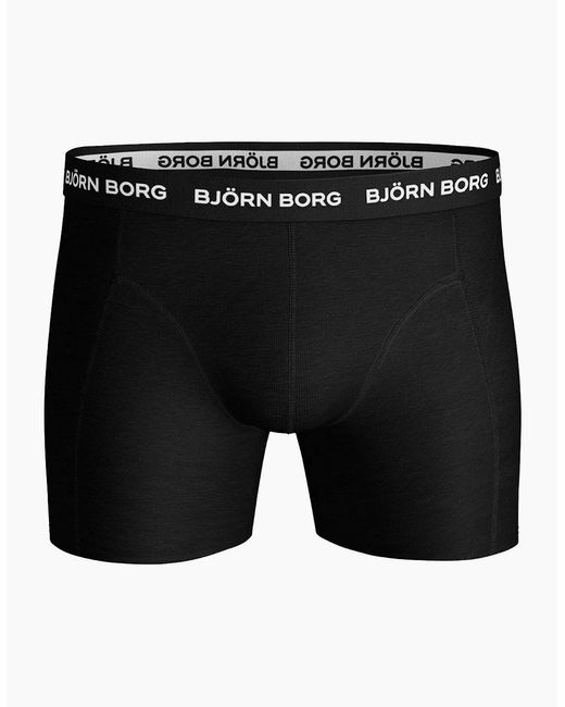 Björn Borg Black 3-Pack Classic Logo Boxer Briefs for men