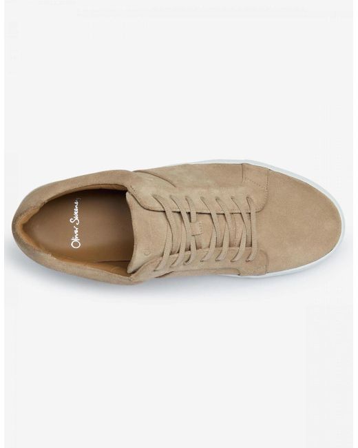Oliver Sweeney White Kendal Suede Trainers for men