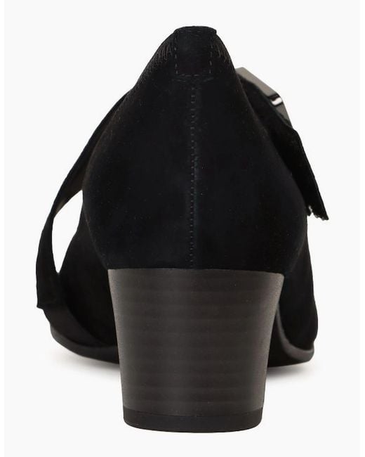 Gabor Black Fortune Mary Jane Court Shoes