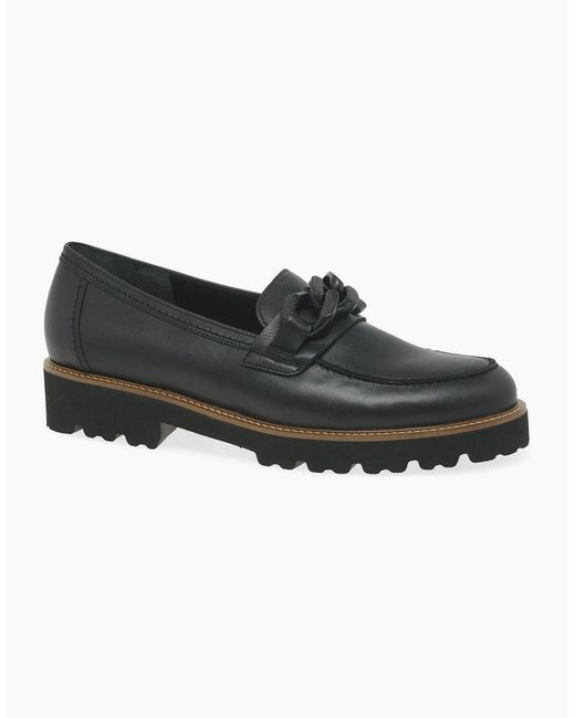 Gabor Black Squeeze Loafers