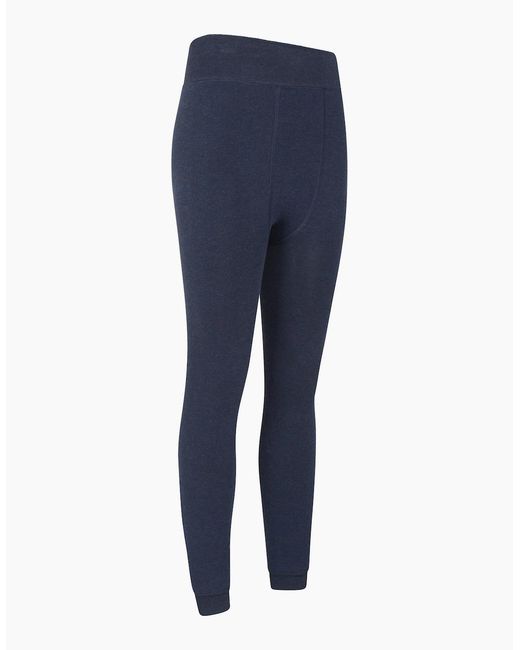 Mountain Warehouse Blue Ladies Fluffy Fleece Lined Thermal Leggings