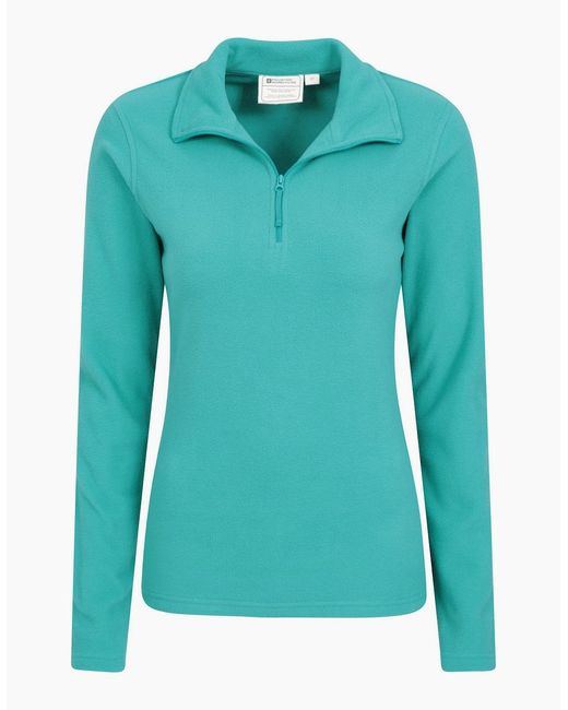 Mountain Warehouse Blue Ladies Camber Ii Fleece Top