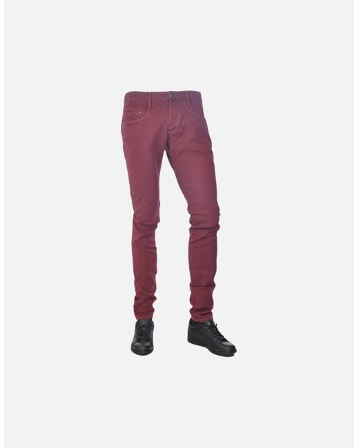 Armani Purple Jeans 6X6J35 Denim Jeans Stretch Extra Slim Fit Aj Pants Trouser for men