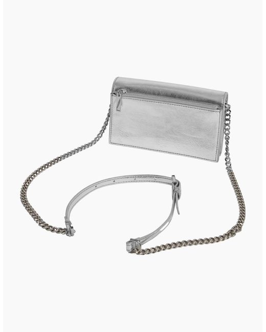 Ted Baker Gray Crossbody Flapover Bag