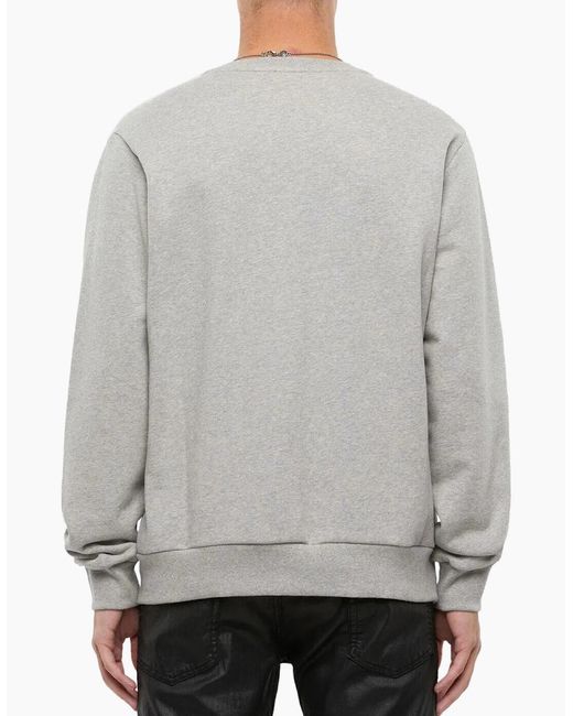 DIESEL Gray Girk N80 Felpa Pullover Sweatshirt for men