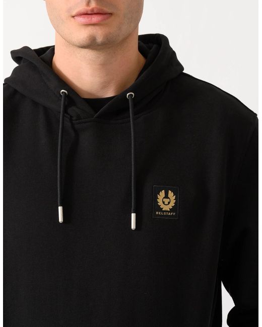 Belstaff Black Logo Hoodie for men