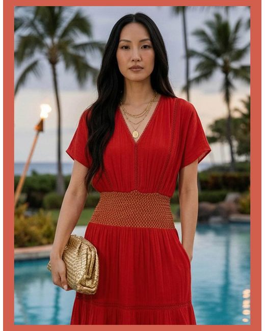 Nooki Design Red Fallon Summer Dress
