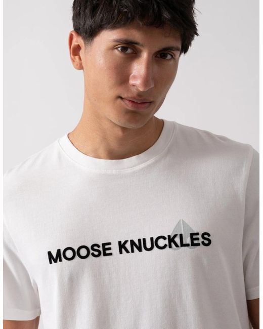 Moose Knuckles White Conway T-Shirt for men