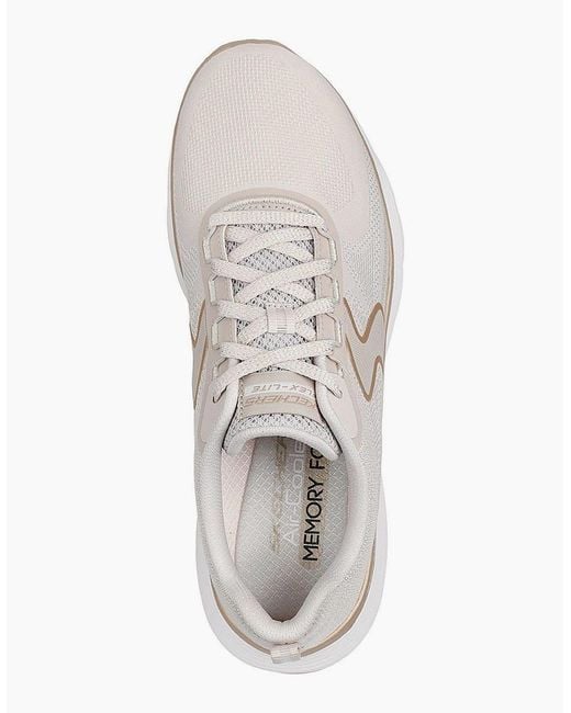 Skechers White Flex Appeal 5.0 Slip On Trainers