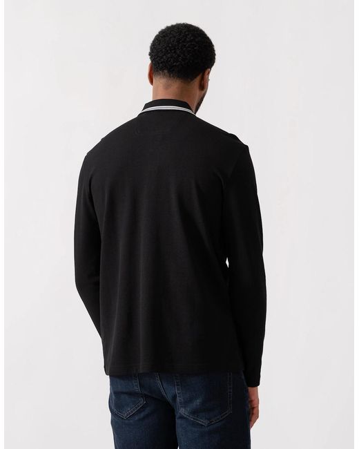 Boss Black Boss Plisy Long Sleeve Polo Shirt for men
