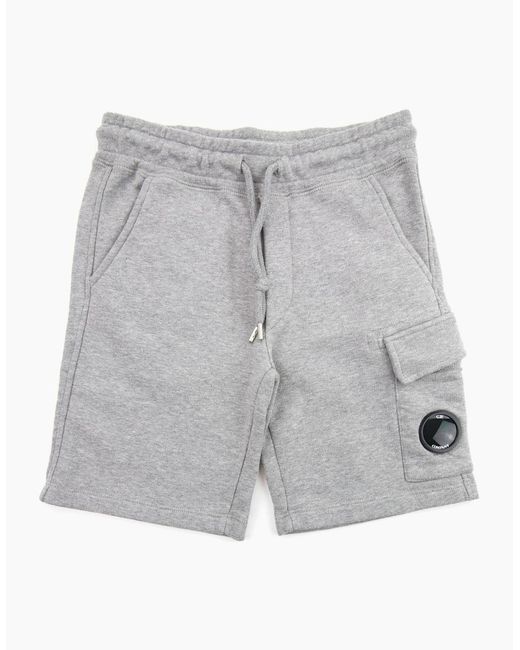 C P Company Gray Undersixteen Lens Logo Bermuda Shorts M93