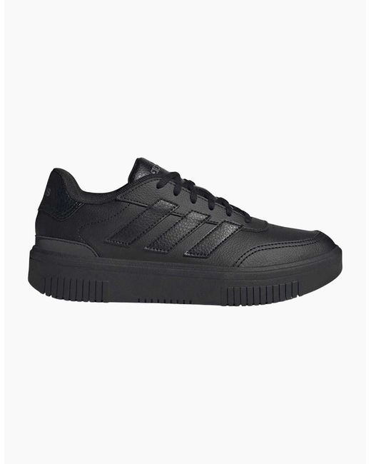 Adidas Black Ladies Courtblock Platform Trainers
