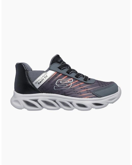 Skechers Blue Flex Glide Low Top Lace-Up Sneakers
