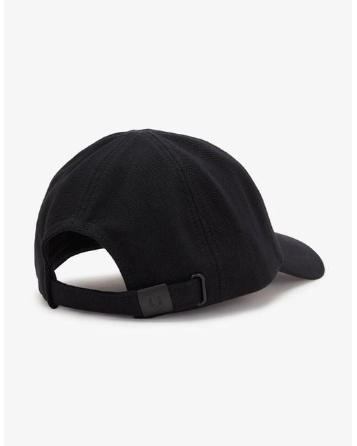 Fred Perry Black Pique Classic Cap for men