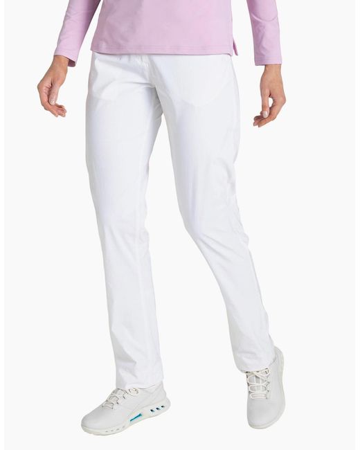 Craghoppers White Ladies Milla Nosilife Hiking Trousers