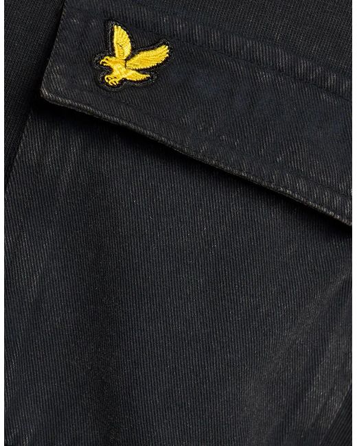Lyle & Scott Black Lyle & Scott Cargo Pocket T-Shirt Jet for men