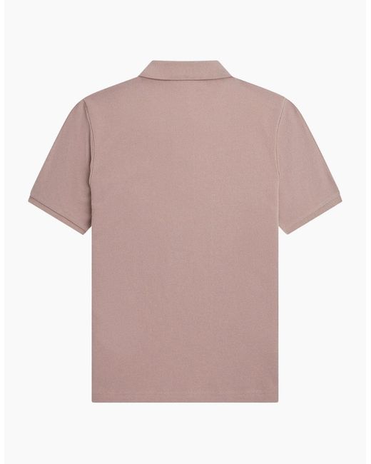 Fred Perry Pink Logo Dark Polo Shirt