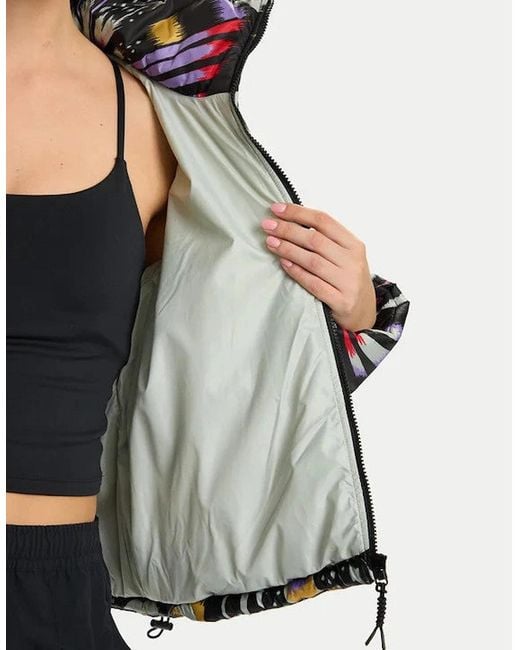 Adidas Gray X Farm Rio Quilted Puffer Jacket