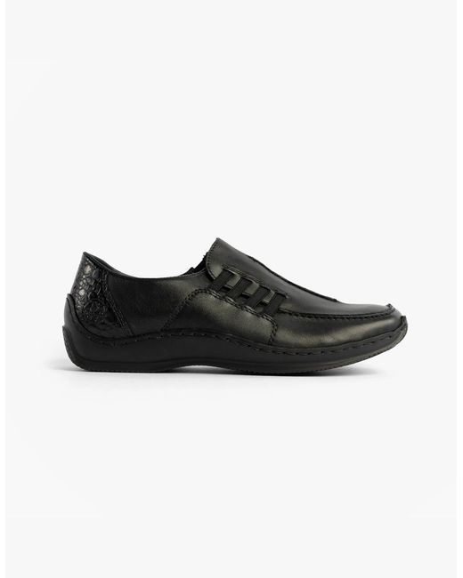 Rieker Black L1777-00 Celia Slip-On Shoes
