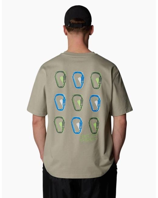 The North Face Multicolor T Shirts Nse Oversized Crew Neck Short Sleeve Cotton for men