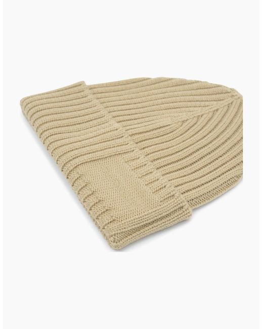 Givenchy Green Ribbed Wool Beanie for men