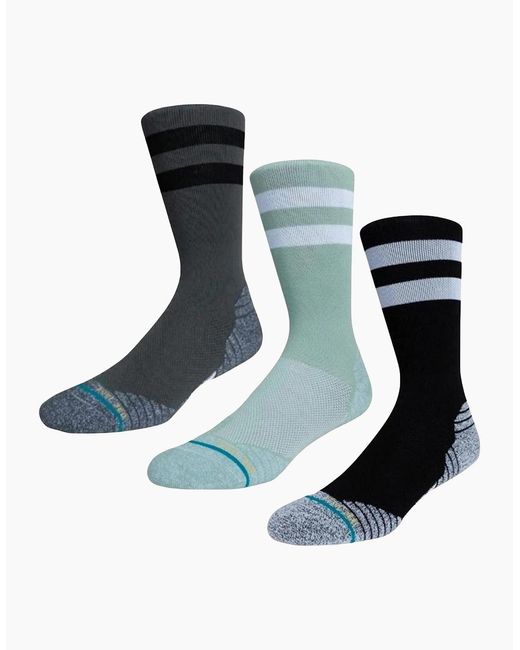 Stance Blue Franchise 3 Pack Crew Socks for men