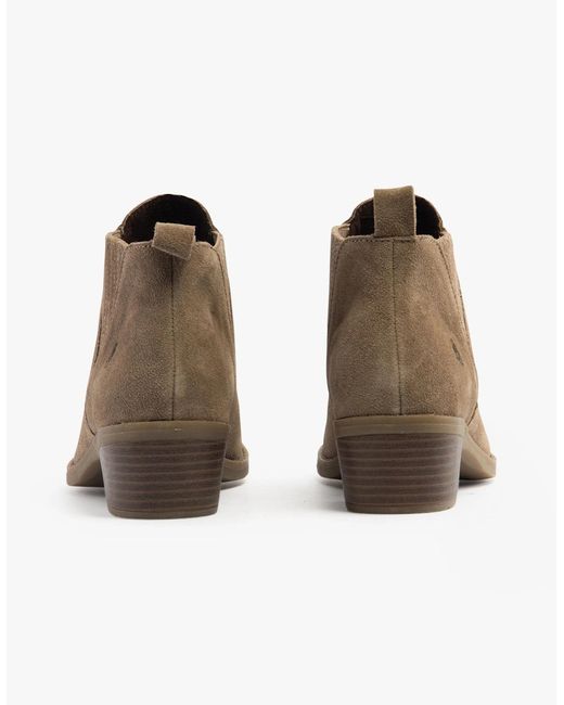 Hush Puppies Brown Isobel Leather Ankle Boots Taupe