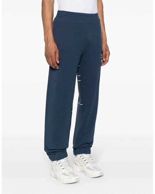 Givenchy Blue Over Size Logo Cuffed Joggers for men
