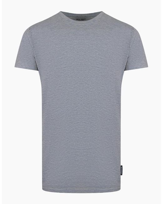 Palm Angels Gray Flag Logo T-Shirt