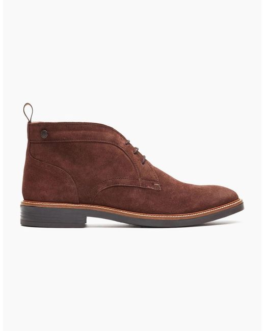Base London Brown Lincoln Chukka Boots for men