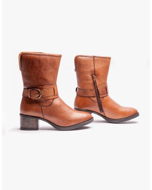 Lotus Brown Osmond Ankle Boots Tan