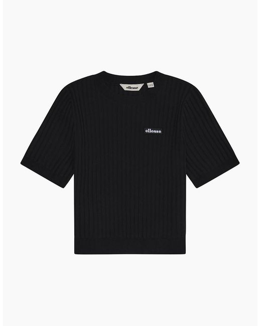 Ellesse Black The Court Knitted Tee