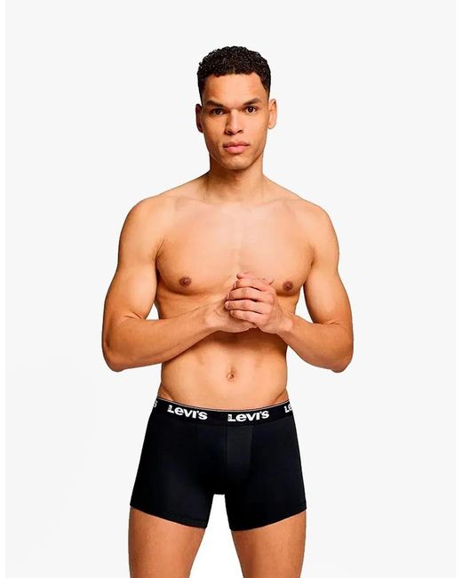 Levi's Black Levi's Repeat Logo 3 Pack Trunks Khaki Combo for men