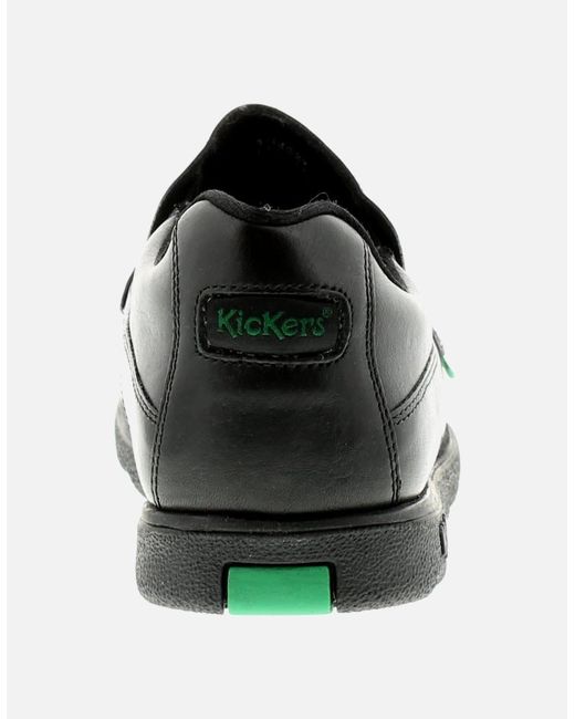 Kickers Black Shoes Work School Fragma Slip 3 Am Leather Slip On Uk Size for men