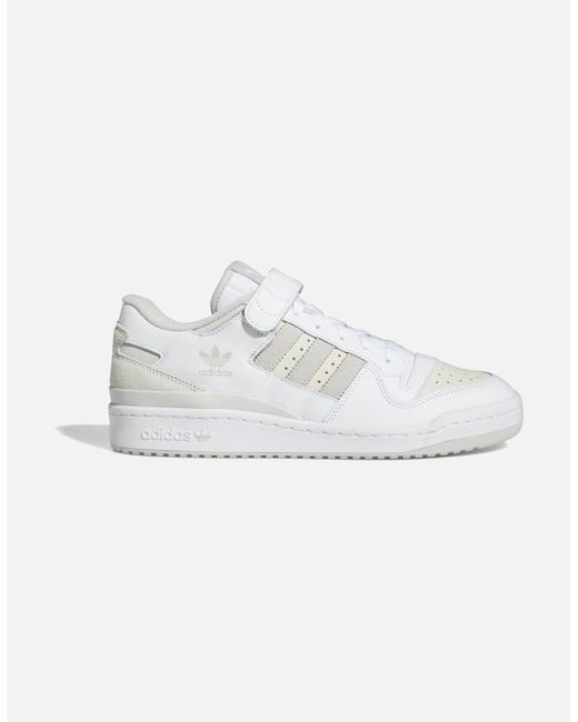 Adidas Originals White Forum Low Trainers for men