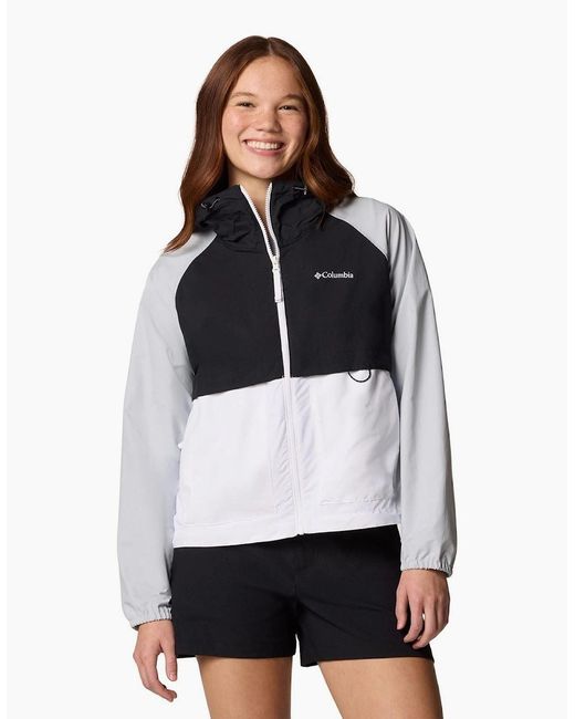 Columbia Gray Spire Valley Windbreaker Jackets