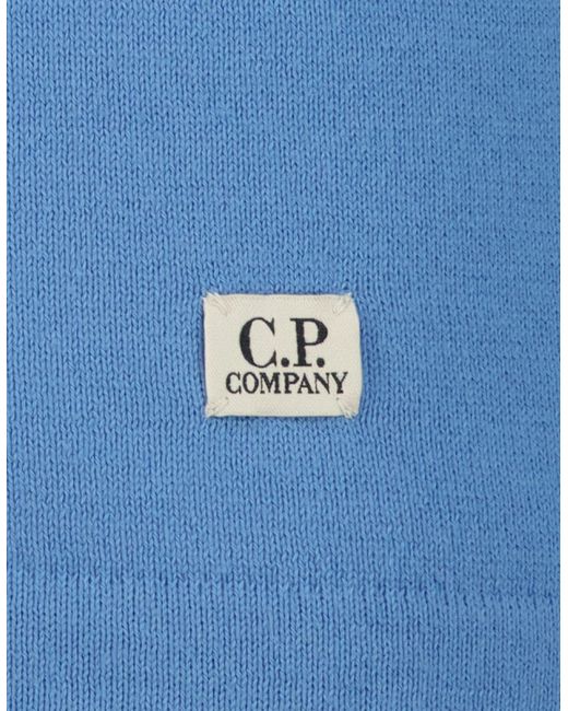 C P Company Blue Sea Island Knitted T-Shirt for men