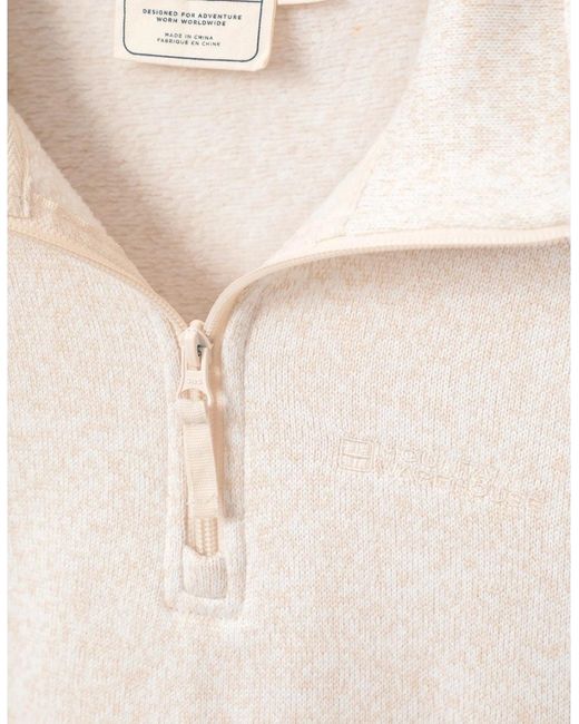 Mountain Warehouse White Ladies Idris Half Zip Fleece Top