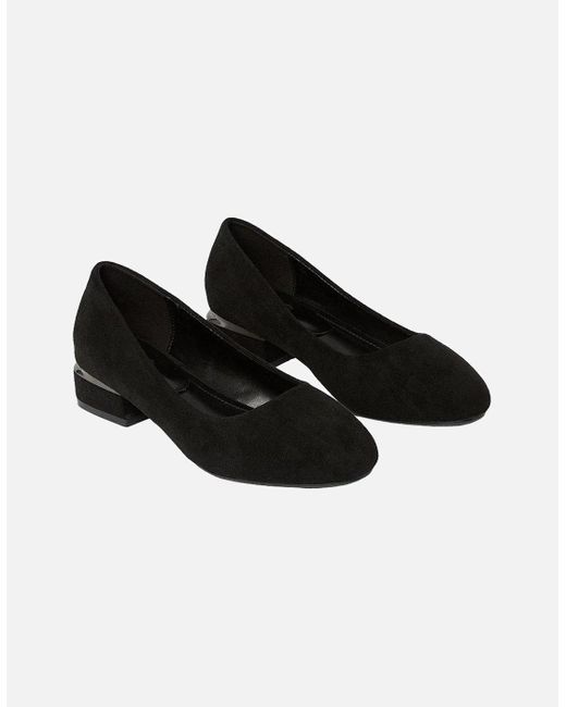 Dorothy Perkins Black Ladies Percie Low Block Heel Pumps