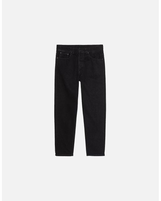Carhartt Black Denim Newel Pant One Wash for men