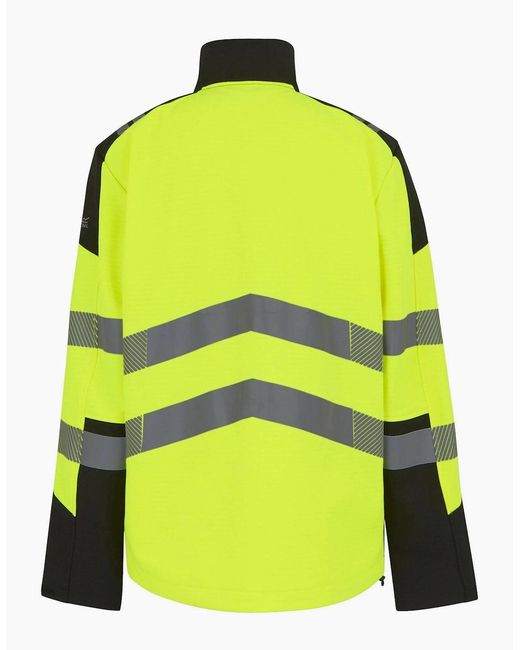 Regatta Yellow Professional Hi-Vis 3 Layer Soft Shell Jacket for men