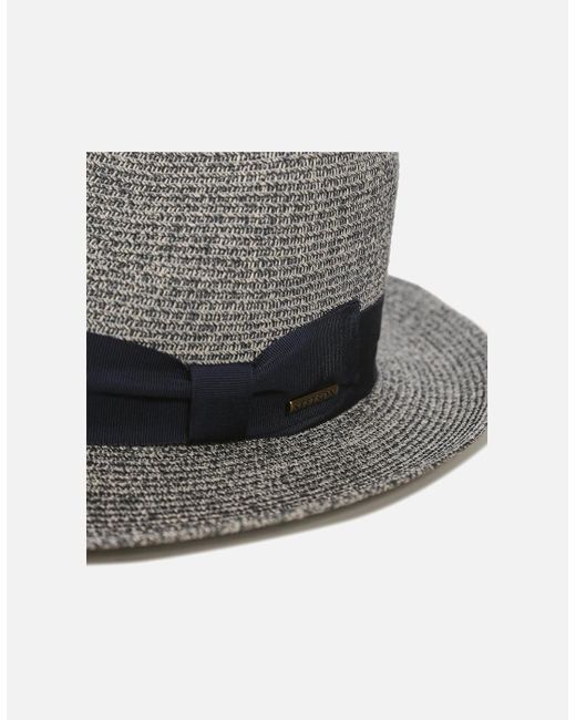Stetson Gray Toyo Straw Fedora for men