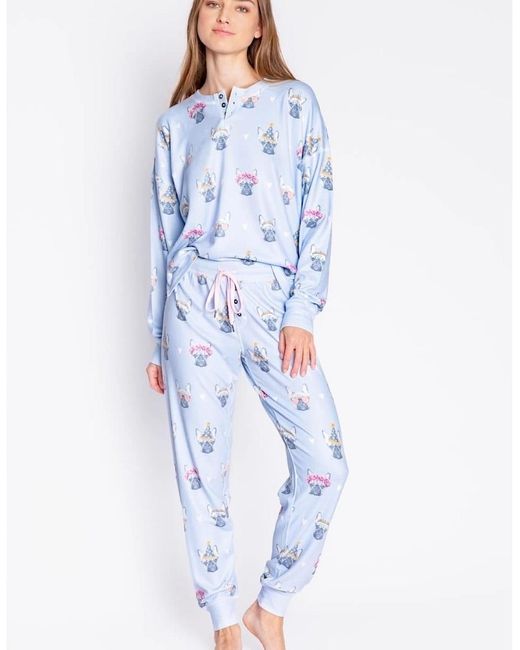 Pj Salvage Blue Salvage Birthoodyay Pyjama
