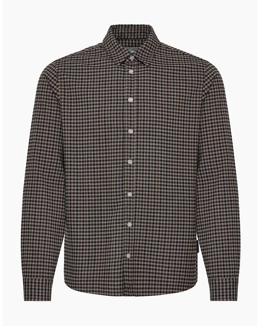 Casual Friday Gray Gonzalo Plaid Check Shirt for men