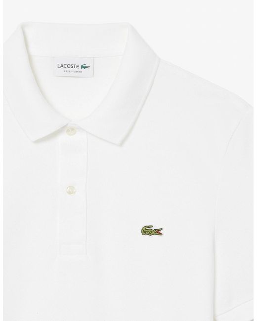 Lacoste Natural Original.12.12 Slim Fit Petit Piqué Cotton Polo Shirt for men