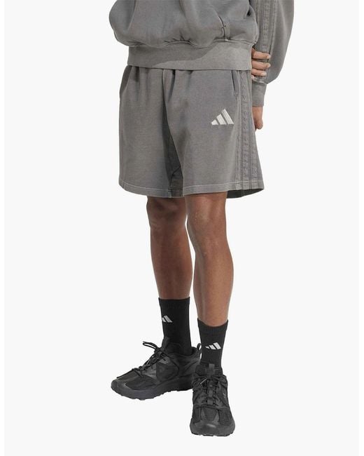 Adidas Gray A Szn Washed 8 Inch Shorts for men